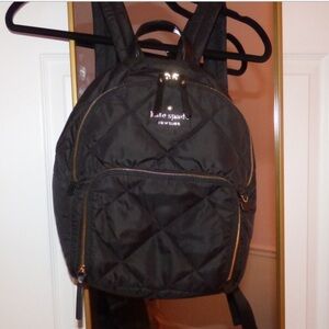 Kate spade quilted backpack